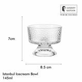Sanjeev Kapoor Istanbul Icecream Bowl Set of 6- 145 ml, Transparent