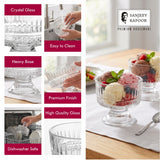 Sanjeev Kapoor Dubai Icecream Bowl Set of 6- 145 ml, Transparent