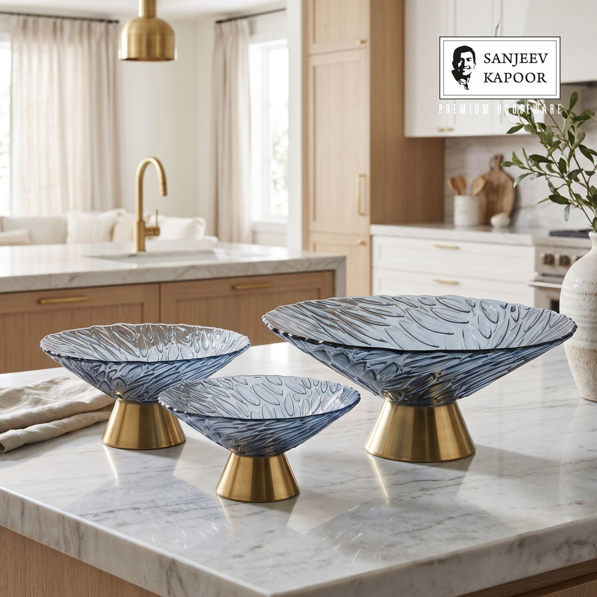 Sanjeev Kapoor Ornet Bowl Set of 3- Blue