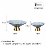 Sanjeev Kapoor Ornet Bowl Set of 3- Blue