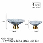 Sanjeev Kapoor Ornet Bowl Set of 3- Blue