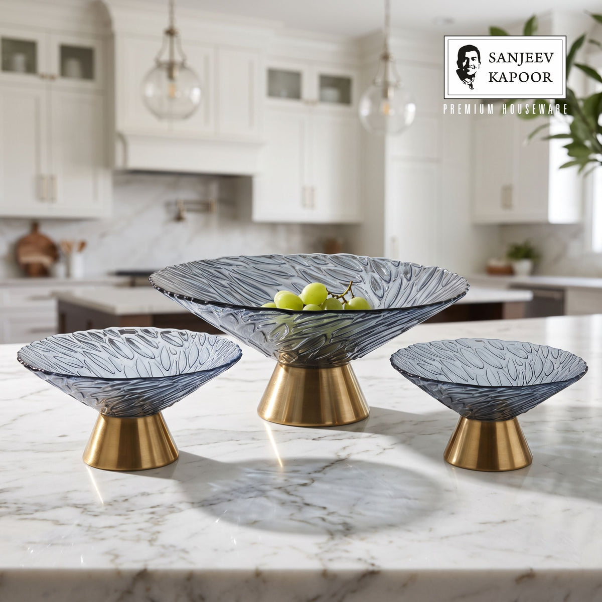 Sanjeev Kapoor Ornet Bowl Set of 3- Blue