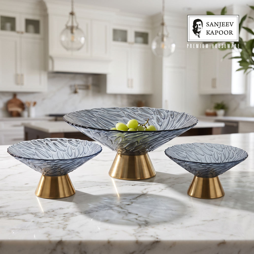 Sanjeev Kapoor Ornet Bowl Set of 3- Blue