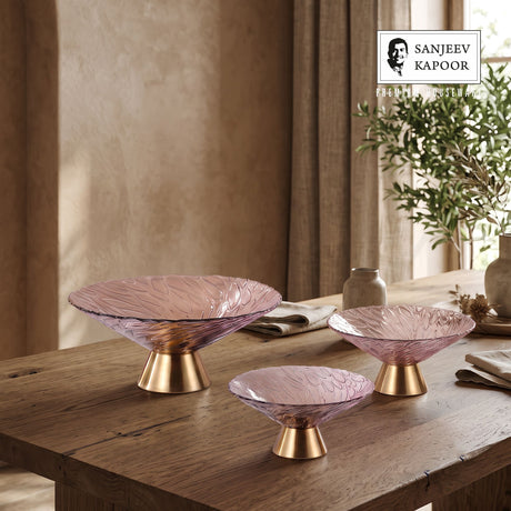 Sanjeev Kapoor Ornet Bowl Set of 3- Pink