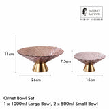 Sanjeev Kapoor Ornet Bowl Set of 3- Pink