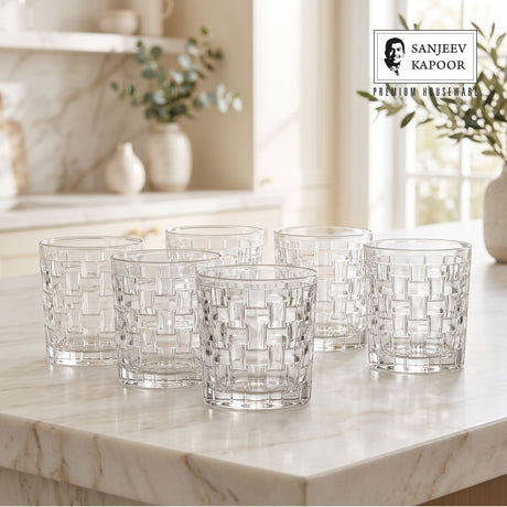 Sanjeev Kapoor Bosa Nova Juice Glasses Set of 6- 230 ml, Transparent