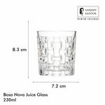 Sanjeev Kapoor Bosa Nova Juice Glasses Set of 6- 230 ml, Transparent
