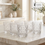 Sanjeev Kapoor Bosa Nova Whisky Glasses Set of 6- 330 ml, Transparent