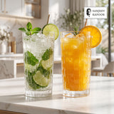 Sanjeev Kapoor Bosa Nova Water Glasses Set of 6- 290 ml, Transparent