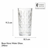 Sanjeev Kapoor Bosa Nova Water Glasses Set of 6- 290 ml, Transparent