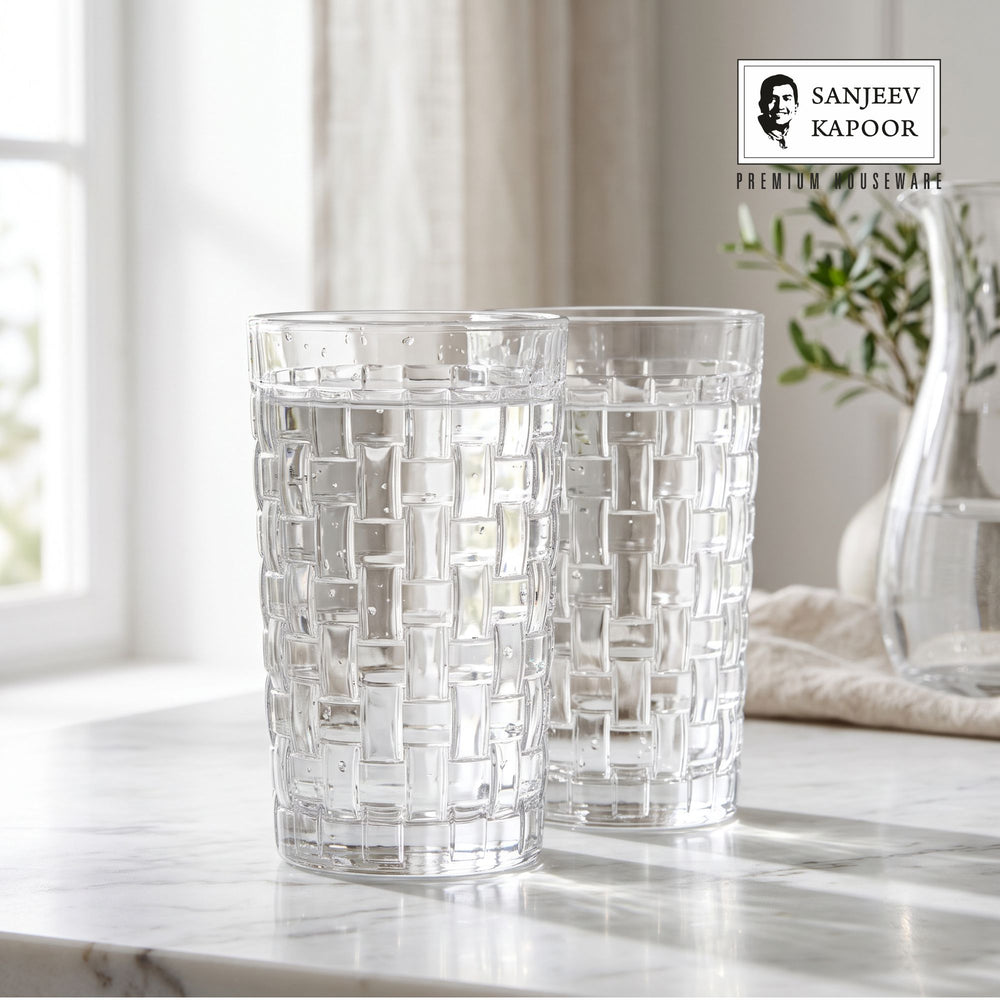 Sanjeev Kapoor Bosa Nova Water Glasses Set of 6- 290 ml, Transparent