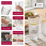 Sanjeev Kapoor Bosa Nova Water Glasses Set of 6- 290 ml, Transparent
