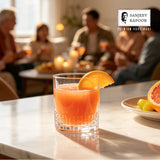 Sanjeev Kapoor Terra Juice Glasses Set of 6- 230 ml, Transparent