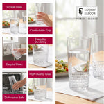 Sanjeev Kapoor Terra Water Glasses Set of 6- 290 ml, Transparent