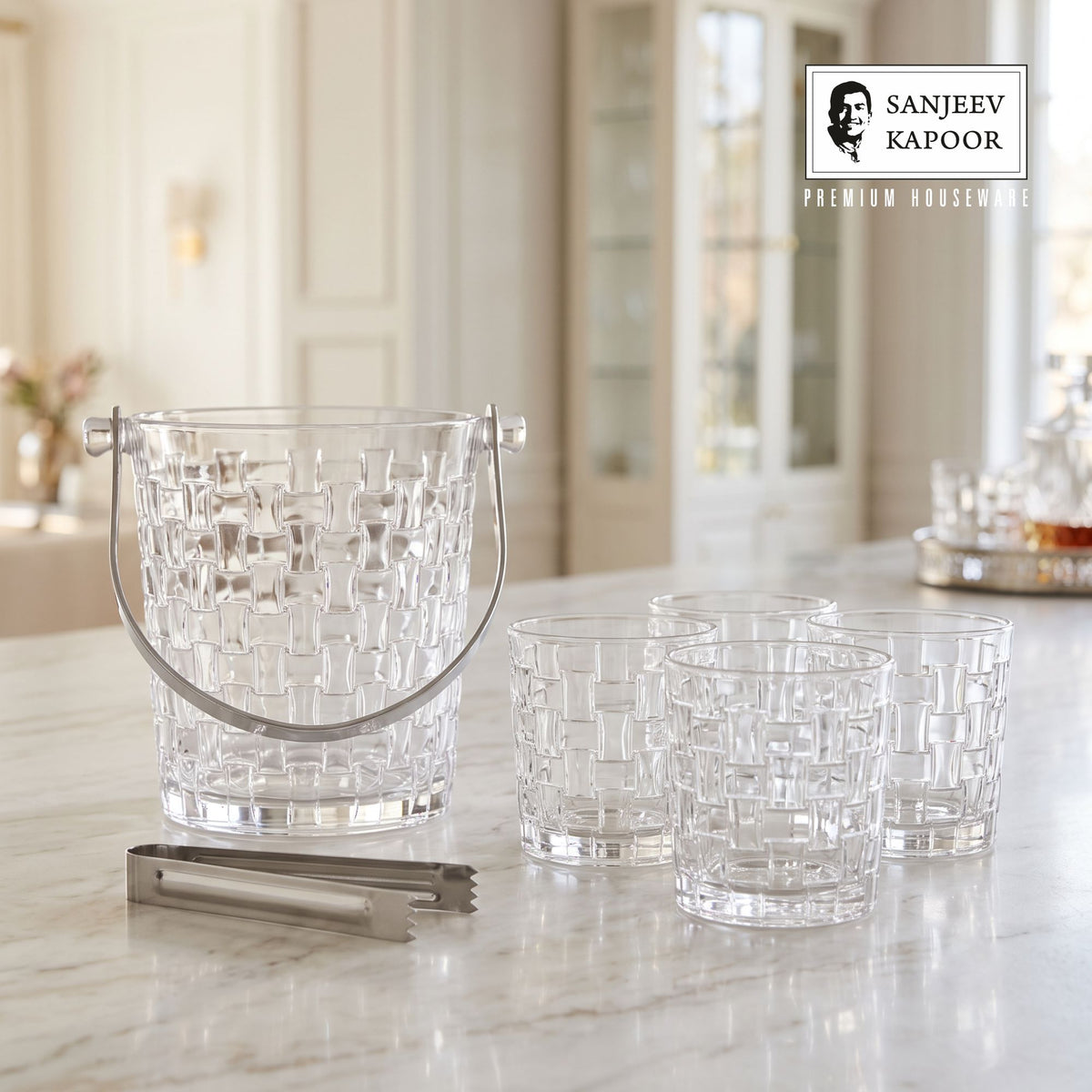 Sanjeev Kapoor Bosa Nova Bar Set- 8 Pieces, Transparent