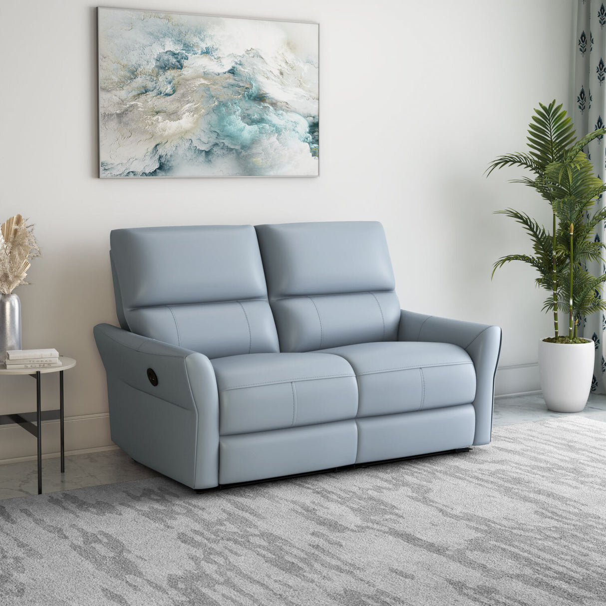 Skye 2 Seater Electric Recliner (Sky Blue)