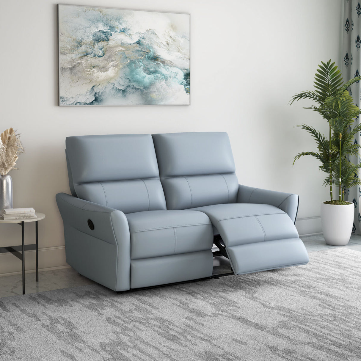 Skye 2 Seater Electric Recliner (Sky Blue)