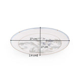 38 Pieces Leafora Porcelain Dinner Set- White and Blue