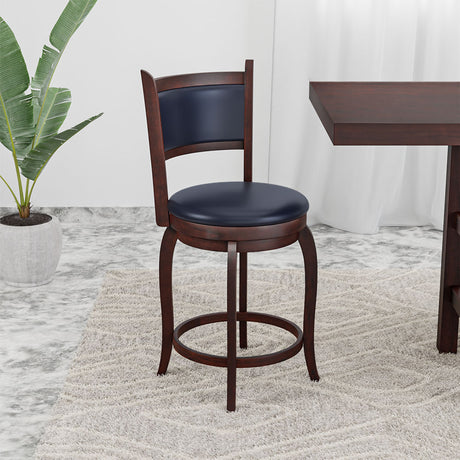 Nilkamal Theon Counter Height Chair (Dark Expresso)