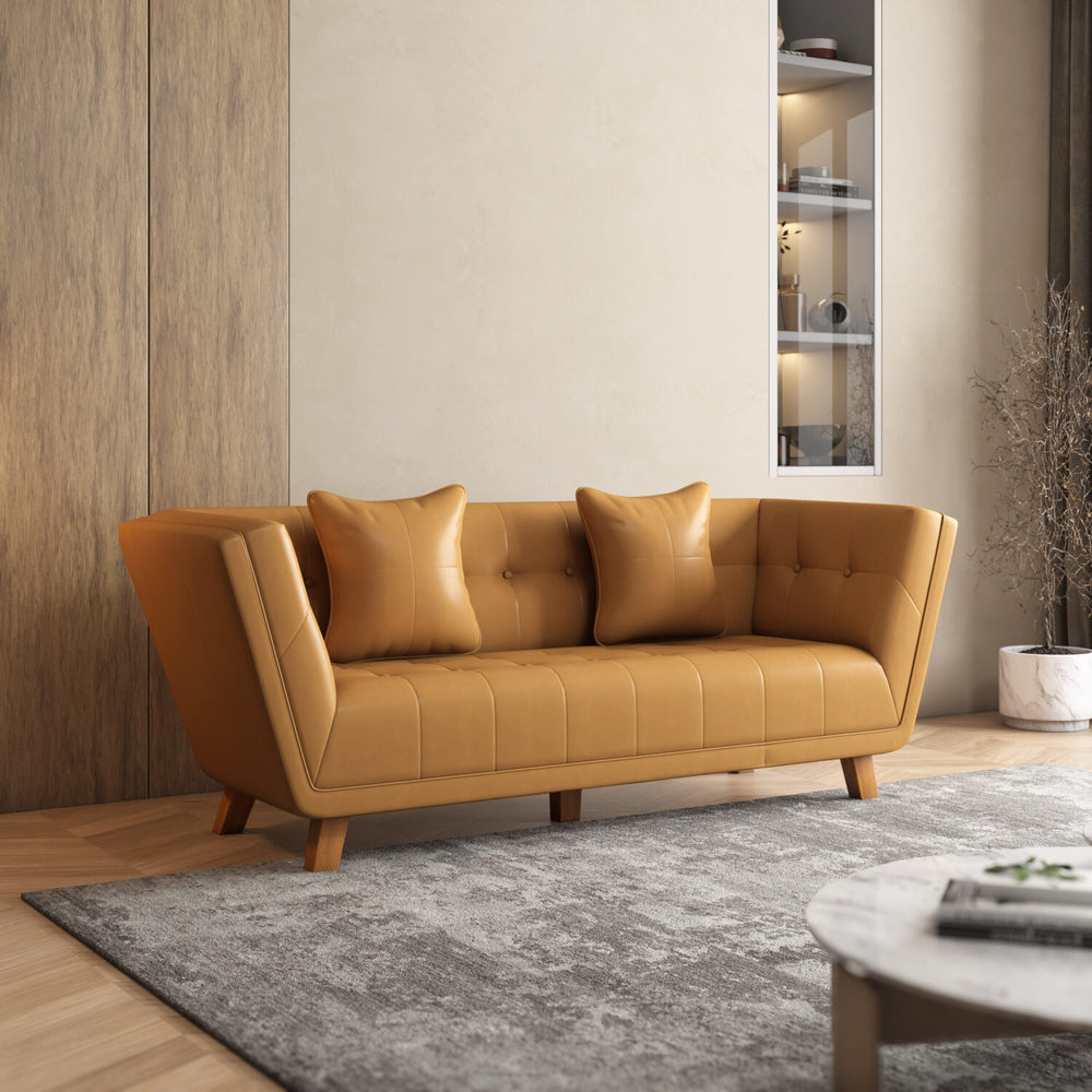 Tuscany 3 Seater Sofa (Mustard)