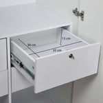 Tron 2 Door Wardrobe- Travertine & White