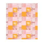 Checkered Pattern Polyester King Bedsheet with Pillow Covers- Multicolor
