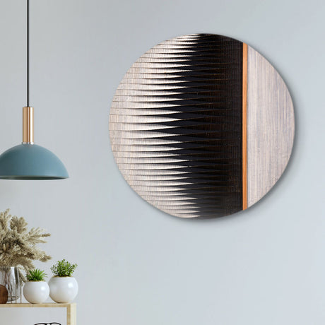 Nilkamal Circular Fluting Design Wall Decor (Grey)