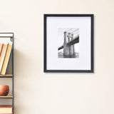 Single MDF Wall Mounted Photo Frame- Black, 5 x 7 Inch