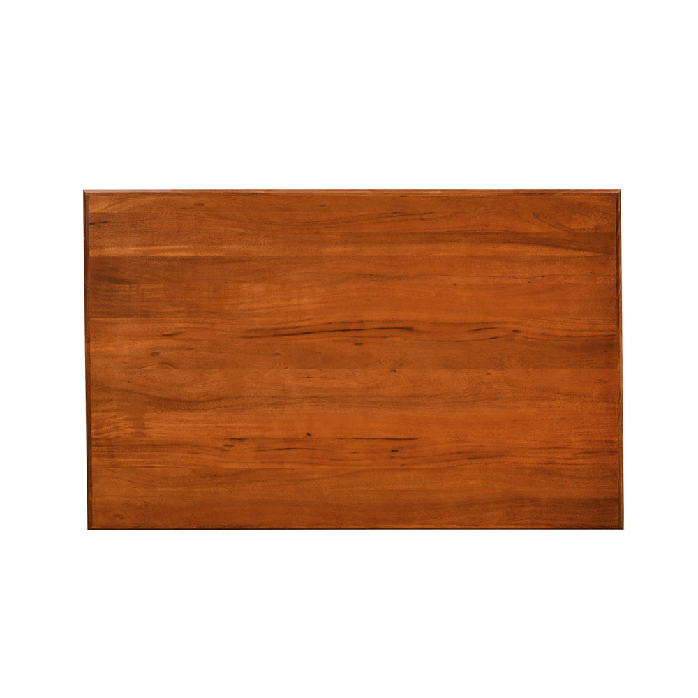 Vera 4 Seater Solid Wood Dining Set With Bench in Honey Brown Finish