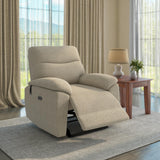 Wagner 1 Seater Electric Recliner Sofa- Beige