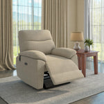 Wagner 1 Seater Electric Recliner Sofa- Beige
