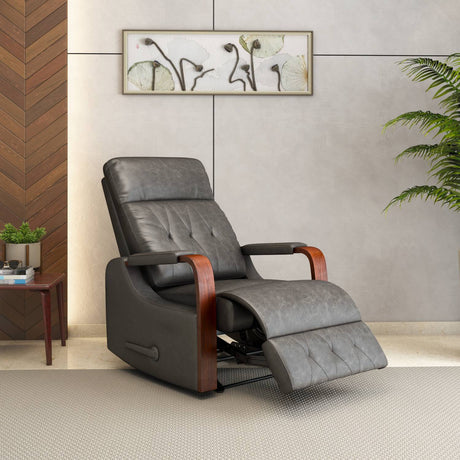 Nilkamal Woodbridge 1 Seater Fabric Rocker Recliner Grey