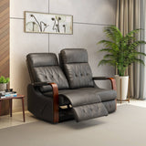 Nilkamal Woodbridge 2 Seater Fabric Recliner Grey