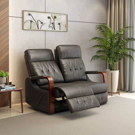 Nilkamal Woodbridge 2 Seater Fabric Recliner Grey