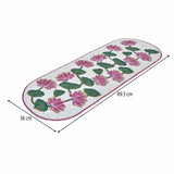 Madhuban Lotus Motif 4-Seater Table Runner- Pink