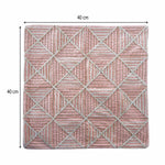 La Rosa Diamond Grid Cushion Cover- Pink