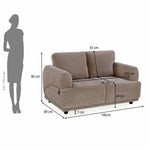 Renzo 2 Seater Sofa- Camel