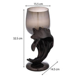 Tidal Splash Small Candle Holder- Grey