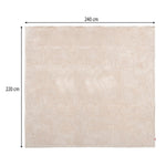 Arch Jacquard Polyester Double Blanket- Beige