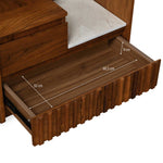 Linea Dresser with Mirror- Honey Walnut