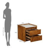 Linea Night Stand- Honey Walnut