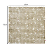 Soft Fur Polyester Double Blanket- Cream