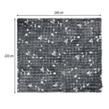 Soft Fur Polyester Double Blanket- Grey