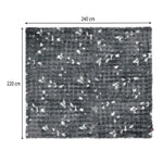 Soft Fur Polyester Double Blanket- Grey