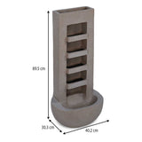 Vertical Flow Polyresin Water Fountain- Sand