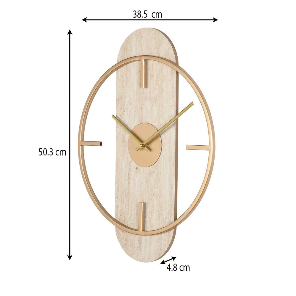 Modern Wall Clock- Cream