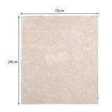 Arch Jacquard Polyester Single Blanket- Beige