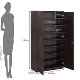 Raven Engineered Wood Shoe Rack- Wenge