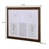 Five Pics Photo Frame- Brown, 5 x 7 Inch
