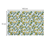 Lemon Lush Cotton Placemat Set of 4- Multicolor